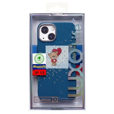 Чехол-накладка для Apple iPhone 13 - (135) (синий/зеленый) Luxo Creative PC