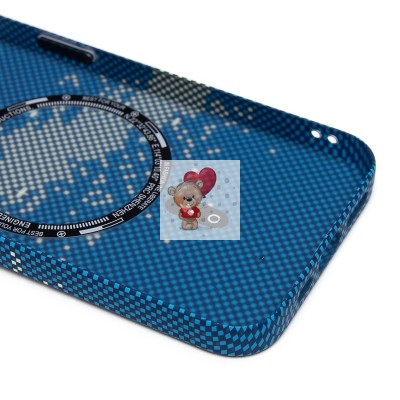 Чехол-накладка для Apple iPhone 13 - (135) (синий/зеленый) Luxo Creative PC