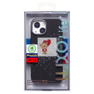 Чехол-накладка для Apple iPhone 13 - (136) (черный/серый) Luxo Creative PC