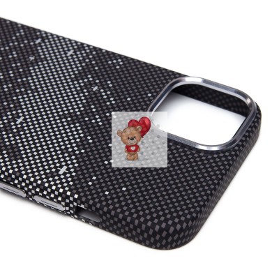 Чехол-накладка для Apple iPhone 13 - (136) (черный/серый) Luxo Creative PC