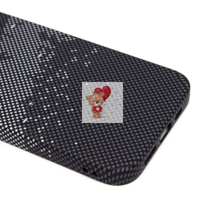 Чехол-накладка для Apple iPhone 13 - (136) (черный/серый) Luxo Creative PC