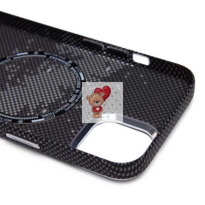 Чехол-накладка для Apple iPhone 13 - (136) (черный/серый) Luxo Creative PC