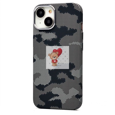 Чехол-накладка для Apple iPhone 14 - (126) (черный/серый) Luxo Creative PC Чехол-накладка для Apple iPhone 14 - (126) (черный/серый) Luxo Creative PC