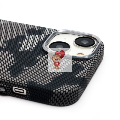 Чехол-накладка для Apple iPhone 14 - (126) (черный/серый) Luxo Creative PC Чехол-накладка для Apple iPhone 14 - (126) (черный/серый) Luxo Creative PC