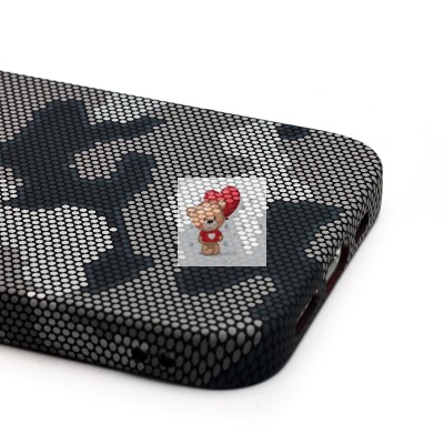 Чехол-накладка для Apple iPhone 14 - (126) (черный/серый) Luxo Creative PC Чехол-накладка для Apple iPhone 14 - (126) (черный/серый) Luxo Creative PC