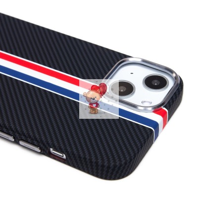 Чехол-накладка для Apple iPhone 13 - (129) (черный/многоцветный) Luxo Creative PC