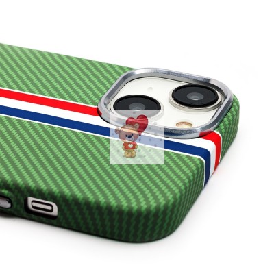 Чехол-накладка для Apple iPhone 13 - (131) (зеленый/многоцветный) Luxo Creative PC