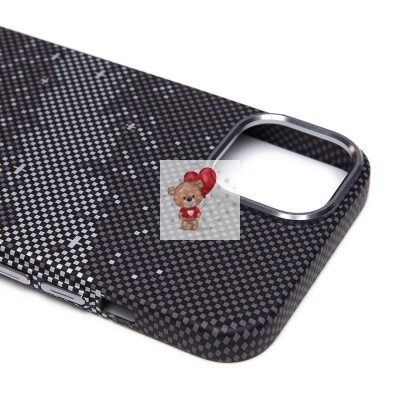 Чехол-накладка для Apple iPhone 14 - (136) (черный/серый) Luxo Creative PC