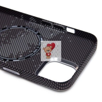 Чехол-накладка для Apple iPhone 14 - (136) (черный/серый) Luxo Creative PC