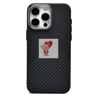 Чехол-накладка для Apple iPhone 15 Pro Max - (122) (черный) Luxo Creative PC Чехол-накладка для Apple iPhone 15 Pro Max - (122) (черный) Luxo Creative PC