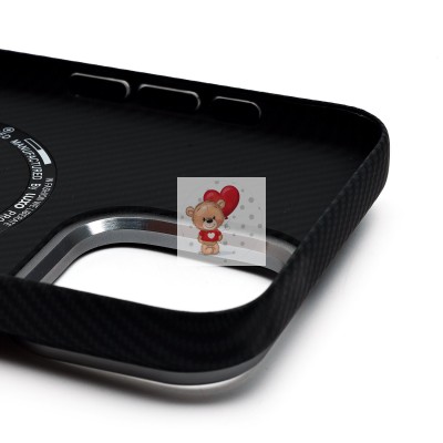 Чехол-накладка для Apple iPhone 15 Pro Max - (123) (черный) Luxo Creative PC