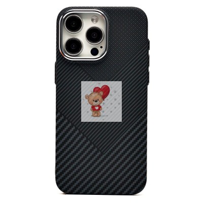 Чехол-накладка для Apple iPhone 15 Pro Max - (124) (черный) Luxo Creative PC Чехол-накладка для Apple iPhone 15 Pro Max - (124) (черный) Luxo Creative PC