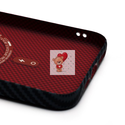 Чехол-накладка для Apple iPhone 15 Pro Max - (124) (черный) Luxo Creative PC