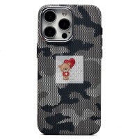 Чехол-накладка для Apple iPhone 15 Pro Max - (126) (черный/серый) Luxo Creative PC