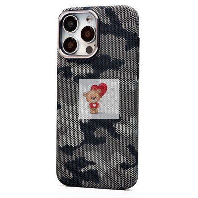 Чехол-накладка для Apple iPhone 15 Pro Max - (126) (черный/серый) Luxo Creative PC