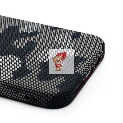 Чехол-накладка для Apple iPhone 15 Pro Max - (126) (черный/серый) Luxo Creative PC