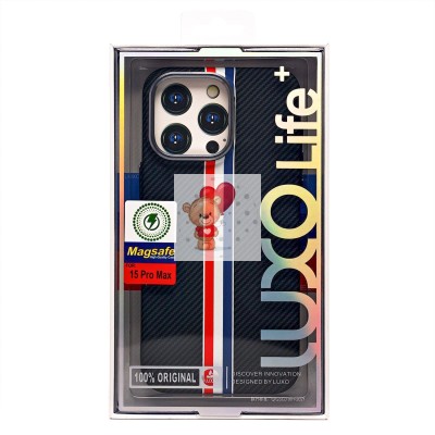 Чехол-накладка для Apple iPhone 15 Pro Max - (129) (черный/многоцветный) Luxo Creative PC