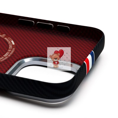 Чехол-накладка для Apple iPhone 15 Pro Max - (129) (черный/многоцветный) Luxo Creative PC