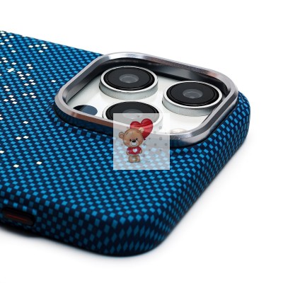 Чехол-накладка для Apple iPhone 15 Pro Max - (135) (синий/зеленый) Luxo Creative PC