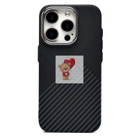 Чехол-накладка для Apple iPhone 15 Pro - (122) (черный) Luxo Creative PC Чехол-накладка для Apple iPhone 15 Pro - (122) (черный) Luxo Creative PC