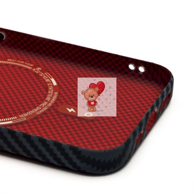 Чехол-накладка для Apple iPhone 15 Pro - (122) (черный) Luxo Creative PC