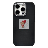 Чехол-накладка для Apple iPhone 15 Pro - (123) (черный) Luxo Creative PC