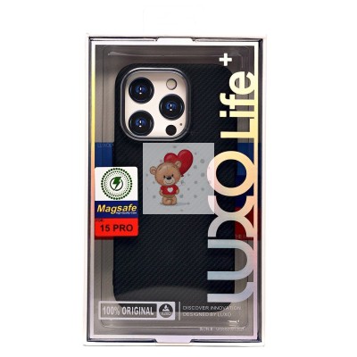 Чехол-накладка для Apple iPhone 15 Pro - (123) (черный) Luxo Creative PC