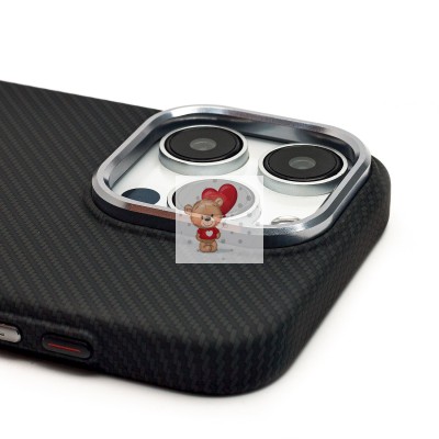 Чехол-накладка для Apple iPhone 15 Pro - (123) (черный) Luxo Creative PC