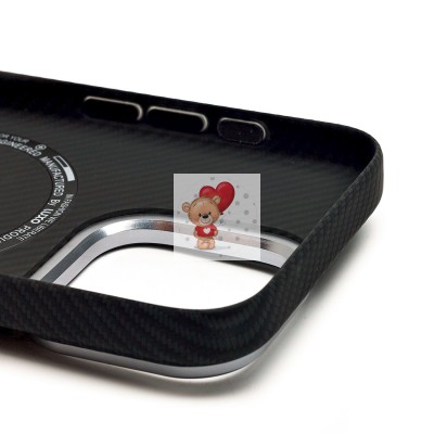 Чехол-накладка для Apple iPhone 15 Pro - (123) (черный) Luxo Creative PC