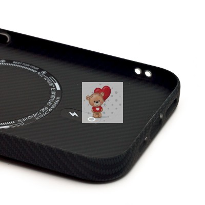 Чехол-накладка для Apple iPhone 15 Pro - (123) (черный) Luxo Creative PC