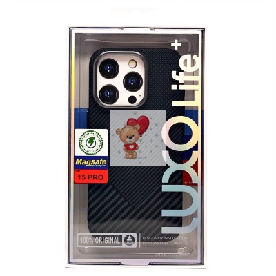 Чехол-накладка для Apple iPhone 15 Pro - (124) (черный) Luxo Creative PC