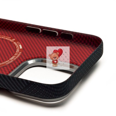 Чехол-накладка для Apple iPhone 15 Pro - (124) (черный) Luxo Creative PC