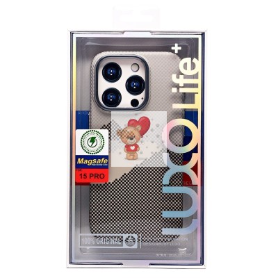 Чехол-накладка для Apple iPhone 15 Pro - (125) (серый) Luxo Creative PC