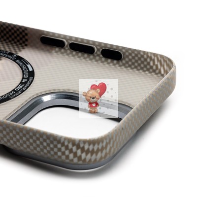 Чехол-накладка для Apple iPhone 15 Pro - (125) (серый) Luxo Creative PC