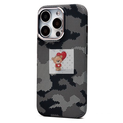 Чехол-накладка для Apple iPhone 15 Pro - (126) (черный/серый) Luxo Creative PC