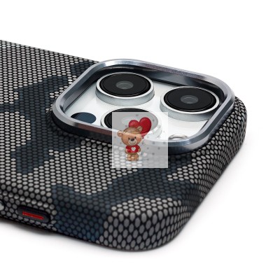 Чехол-накладка для Apple iPhone 15 Pro - (126) (черный/серый) Luxo Creative PC