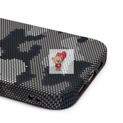 Чехол-накладка для Apple iPhone 15 Pro - (126) (черный/серый) Luxo Creative PC