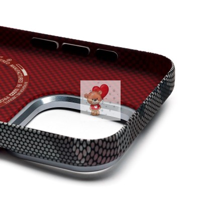 Чехол-накладка для Apple iPhone 15 Pro - (126) (черный/серый) Luxo Creative PC