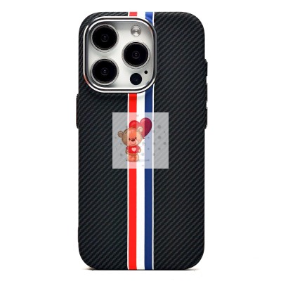 Чехол-накладка для Apple iPhone 15 Pro - (129) (черный/многоцветный) Luxo Creative PC