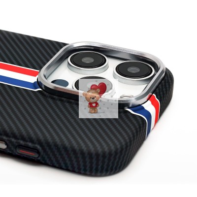 Чехол-накладка для Apple iPhone 15 Pro - (129) (черный/многоцветный) Luxo Creative PC