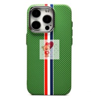 Чехол-накладка для Apple iPhone 15 Pro - (131) (зеленый/многоцветный) Luxo Creative PC