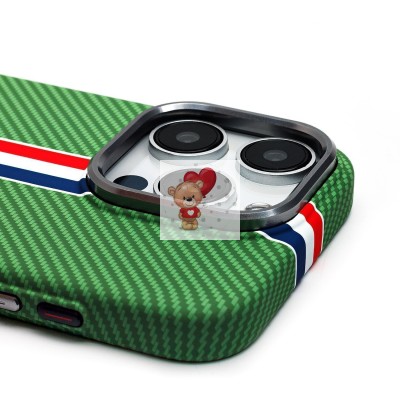 Чехол-накладка для Apple iPhone 15 Pro - (131) (зеленый/многоцветный) Luxo Creative PC