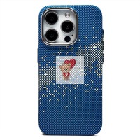 Чехол-накладка для Apple iPhone 15 Pro - (135) (синий/зеленый) Luxo Creative PC Чехол-накладка для Apple iPhone 15 Pro - (135) (синий/зеленый) Luxo Creative PC