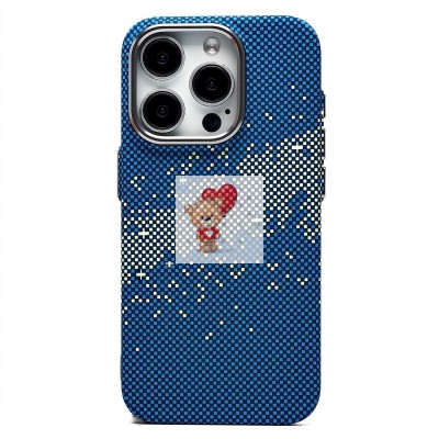 Чехол-накладка для Apple iPhone 15 Pro - (135) (синий/зеленый) Luxo Creative PC