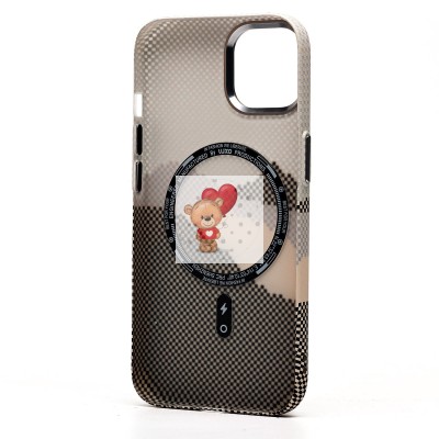 Чехол-накладка для Apple iPhone 15 - (125) (серый) Luxo Creative PC Чехол-накладка для Apple iPhone 15 - (125) (серый) Luxo Creative PC