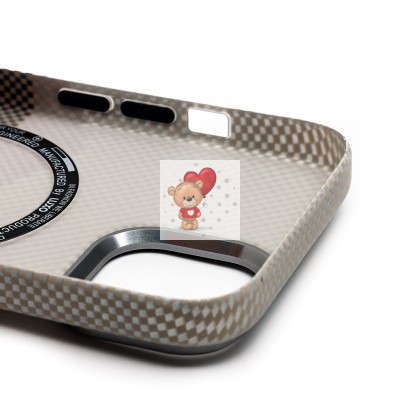 Чехол-накладка для Apple iPhone 15 - (125) (серый) Luxo Creative PC Чехол-накладка для Apple iPhone 15 - (125) (серый) Luxo Creative PC