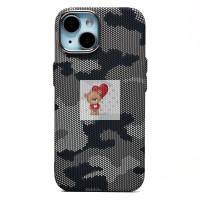 Чехол-накладка для Apple iPhone 15 - (126) (черный/серый) Luxo Creative PC