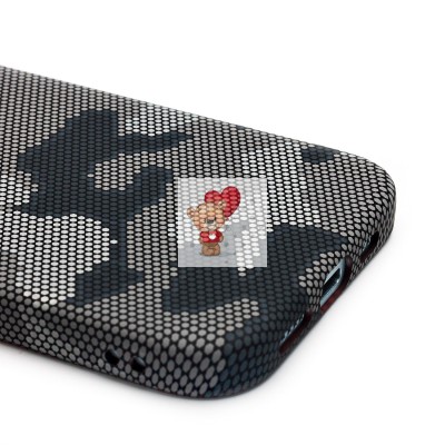 Чехол-накладка для Apple iPhone 15 - (126) (черный/серый) Luxo Creative PC