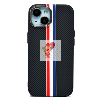 Чехол-накладка для Apple iPhone 15 - (129) (черный/многоцветный) Luxo Creative PC