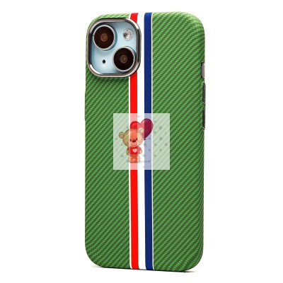 Чехол-накладка для Apple iPhone 15 - (131) (зеленый/многоцветный) Luxo Creative PC